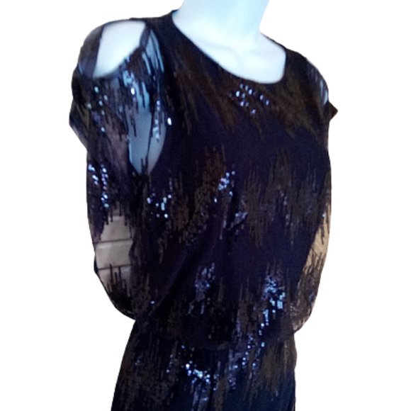 LE CHATEAU black Sparkly Dress Size XXS NEW NWT - Picture 3 of 4